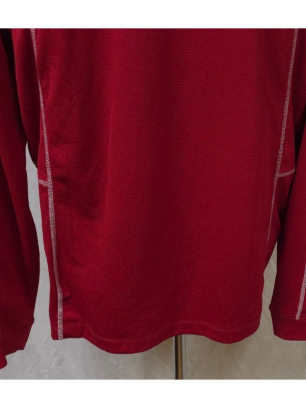 Columbia Golf Shotgun Omni Wick Mens LG Red LS 1/4 Zip Stevens Institute Shirt - Picture 10 of 15